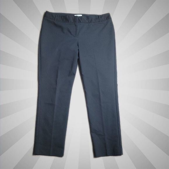 VanHeusen Stretch Dress Pants ~ Sz 10 ~ Black ~ Mid Rise ~ 27" Inseam - Picture 1 of 7